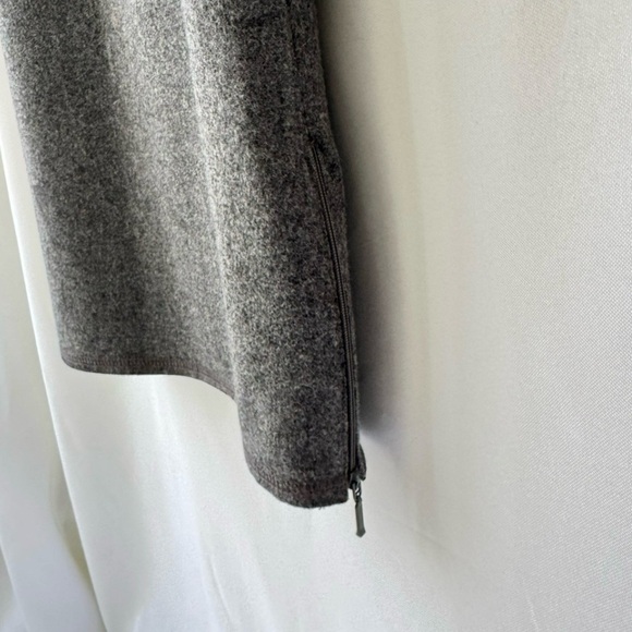 American Eagle Women’s 2 Sleeveless Shift Dress Wool Gray Dark Academia Preppy - Picture 10 of 11